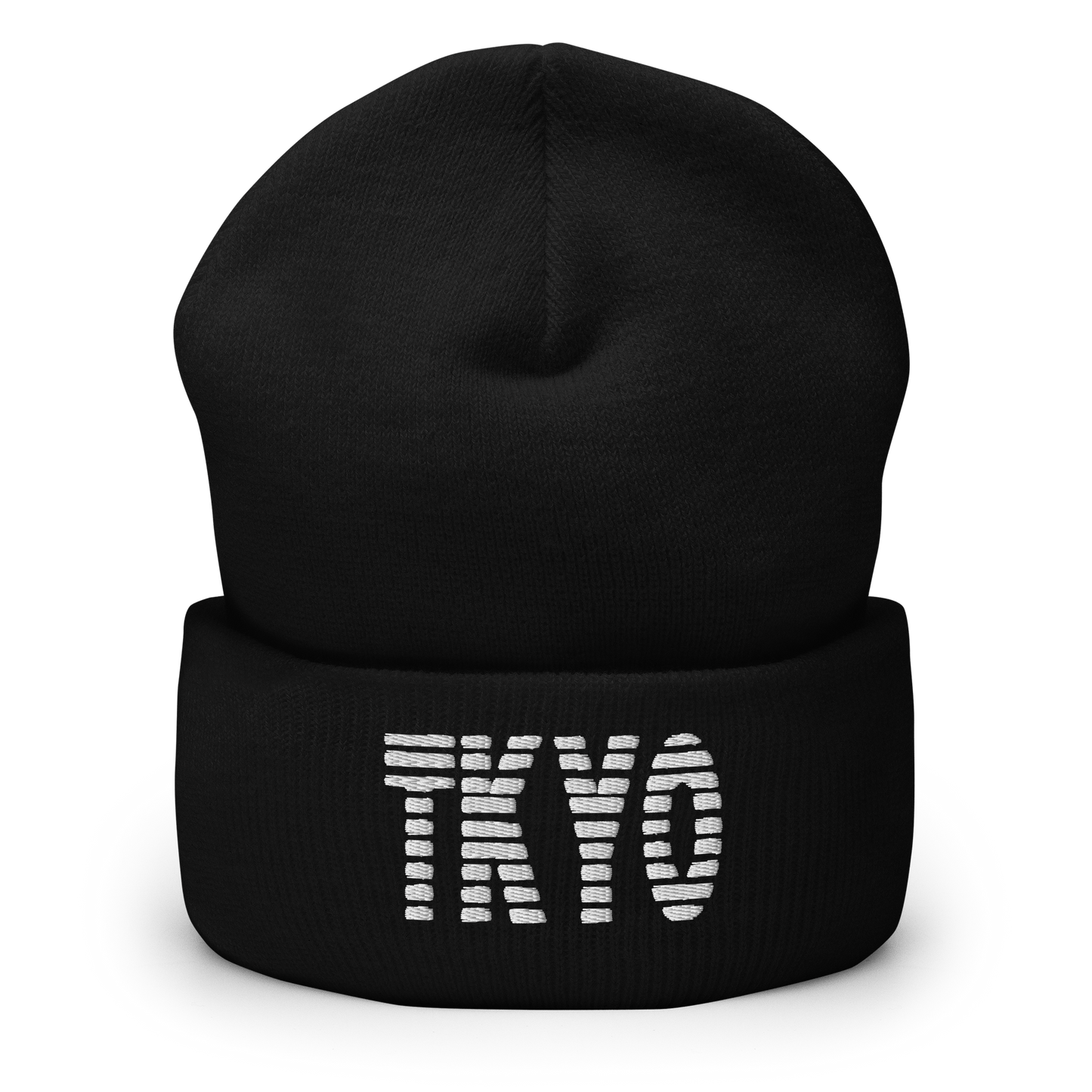 TKYO White Text Beanie